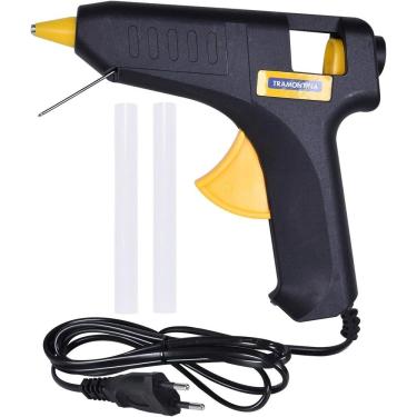 Imagem de Pistola Elétrica de Cola Quente Tramontina 20-25W Bivolt com Ponta Metálica e 2 Bastões Inox