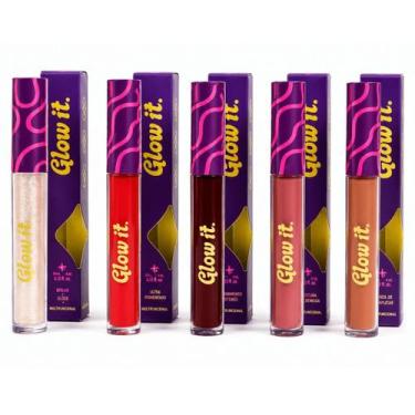 Imagem de Lip Gloss Labial Hidratante Glow It 4,5ml Brilho Matte Cores Cor:Matte