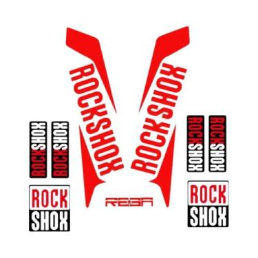 Imagem de Adesivos De Vinil Impermeáveis Para Suspensão De Moto MTB Rockshox REB