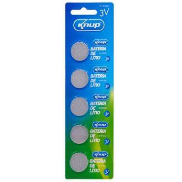 Imagem de Bateria Lítio Knup, Cr2032, 3v, Blister, C/ 5 Unidades - Kp-bt2032