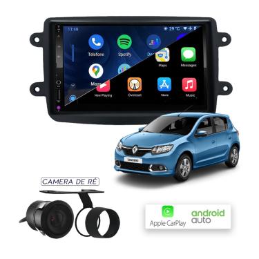 Imagem de Multimídia MP10 CarPlay e Android Auto Sandero 2015 em Diante