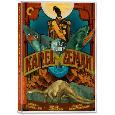 Imagem de Three Fantastic Journeys by Karel Zeman (Journey to the Beginning of Time/Invention for Destruction/The Fabulous Baron Munchausen)(The Criterion Collection)