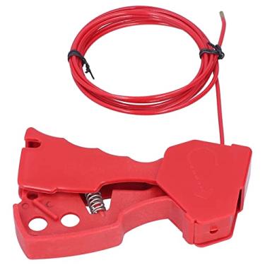 Imagem de Trava do cabo, resistente à corrosão, durável, ajustável, segurança, trava do cabo Estrutura fina para trabalhador para equipamento mecânico para válvula