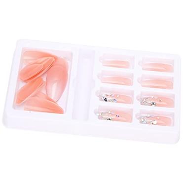 Imagem de Unhas postiças, fácil de aprender 24 pçs/caixa Unhas postiças dicas para casamento para família(F745-9)