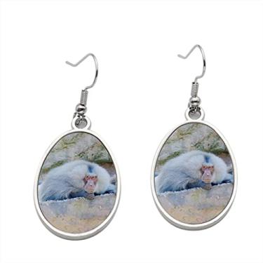 Imagem de Brincos com pingente de babuíno para meninas - Presente de festa de aniversário dos namorados