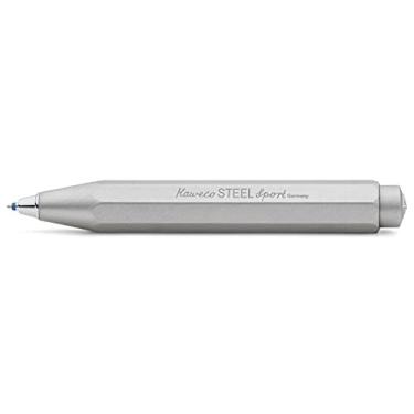 Imagem de Kaweco STEEL SPORT Caneta esferográfica retrátil I com refis D1 padrão em uma nostálgica caixa de lata I caneta esferográfica de metal 10,5 cm