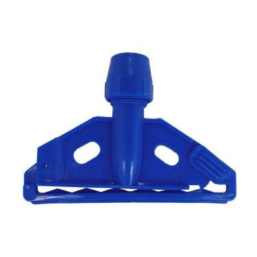 Imagem de Suporte Plastico Sem Cabo Com Pinca Para Mop Umido Azul