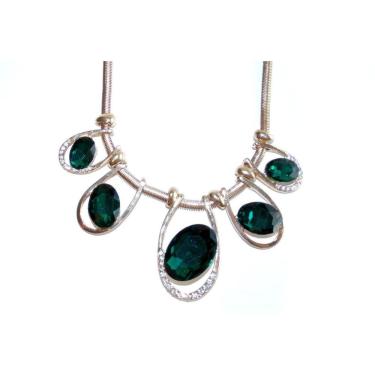 Imagem de Colar Pedras Verdes