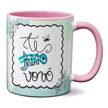 Imagem de Caneca Dia Dos Avós Presente Fofo Te Amo Vovô (Rosa)