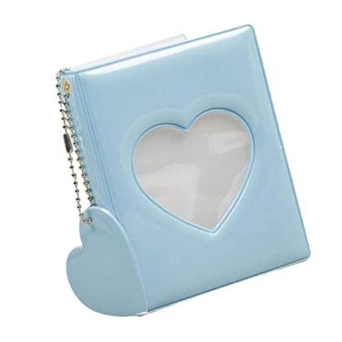 Imagem de Bonito portacartão de 3 polegada pingente de de amor modelo de de amor oco como colecionar mini álbum para, Azul