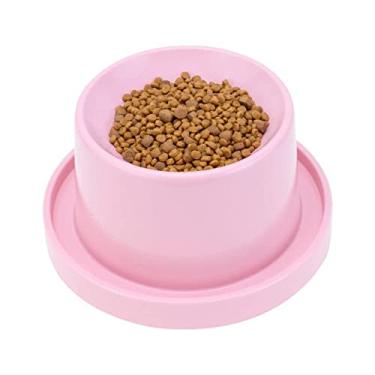 Imagem de Comedouro Alto Elevado Rosa para Cães e Gatos Anti Formiga