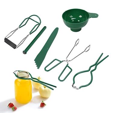 Imagem de inclui chave de jarra,Kit de conservas, levantador de jarra, pinça de conservas, funil de conservas, estouro de bolhas, levantador de tampa magnético, conjunto de 6 peças, suprimentos de conservas ca