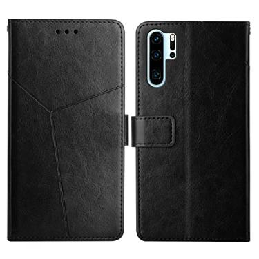 Imagem de For Huawei P30 Pro Y Stitching Horizontal Flip Leather Phone Case with Holder & Card Slots & Wallet & Photo Frame