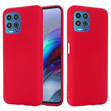 Imagem de For Motorola Moto G100 / Edge S Solid Color Liquid Silicone Dropproof Full Coverage Protective Case