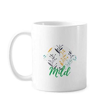 Imagem de Bud Flower Plant Paint Caneca Cerâmica Café Porcelana Utensílios de Mesa