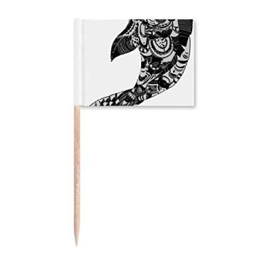 Imagem de China Masterpiece Montanhas Rivers Desenho de Palito de Dente Bandeiras Marcador Decoração de Festa