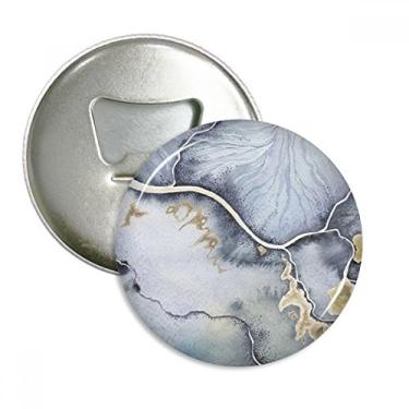 Imagem de Abridor de garrafas abstrato aquarela de sombreamento de tinta ímã de geladeira emblema multifuncional