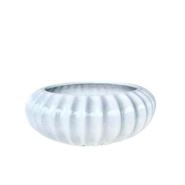 Imagem de Decoração vaso centro de mesa ikebana médio luxo cor branca