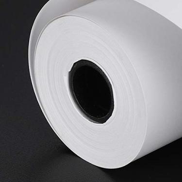 Imagem de Não é fácil de quebrar Papel excelente e grosso Papel de recibo térmico, papel térmico, 6 rolos 57x30mm para impressora pequena de escritório em casa