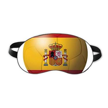 Imagem de Espanha Bandeira Nacional Futebol Futebol Sono Eye Shield Soft Night Vlindfold Shade Cover