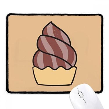 Imagem de Mousepad Chocolate Aveia Doce Sorvete Bordas Costuradas Tapete de Borracha para Jogos