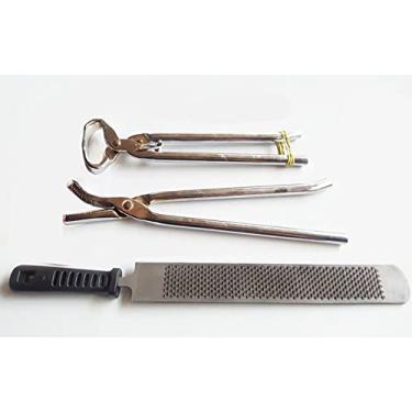 Imagem de Kit Torquês Com Mola + Ferrador Grosa + Alicate Jacaré