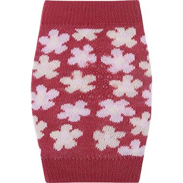 Imagem de Joelheira para Bebê Pimpolho Emborrachada Flores Vermelho