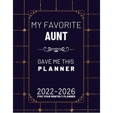 Imagem de 2022-2026 Five year planner: Aunt Gifts , 5 Year Monthly Calendar for Work or Personal Use - 60 Months Agenda Schedule Organizer, (Size: A4) | Appreciation Gifts for Aunt and Uncle