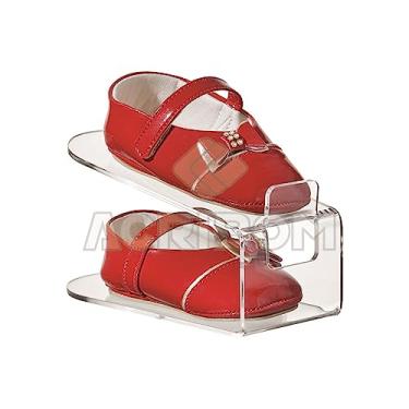 Imagem de Organizador de Sapatos Pequeno Baby/Expositor de Calçados/Suporte Para Tênis/Porta Sandálias em Acrílico Cristal/Transparente - Acribom