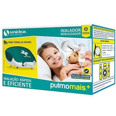 Imagem de Soniclear Inalador/Nebulizador Mecânico Pneumático A Jato De Ar Pulmomais Verde/Branco
