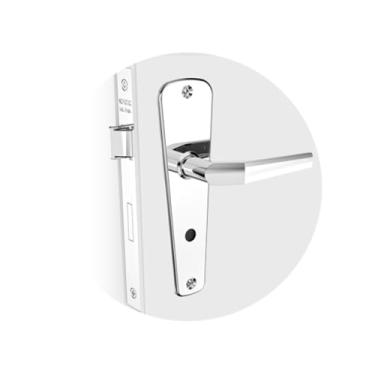 Imagem de Fechadura para Banheiro Alavanca Inox 710 Soprano