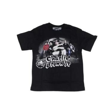 Imagem de Camiseta Charlie Brown Jr Blusa Preta Banda De Rock Rap Mr230 Rc - Mma