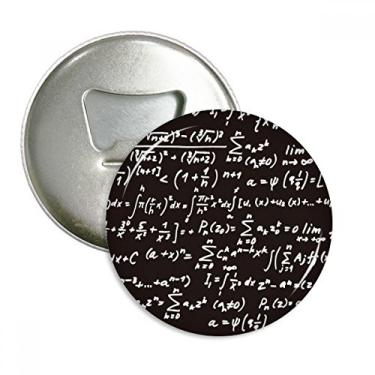 Imagem de Summarize Formulas Matemáticas Calculus, Abridor de Garrafa Redondo, Pinos Ímãs de Geladeira, Presente de 3 Peças