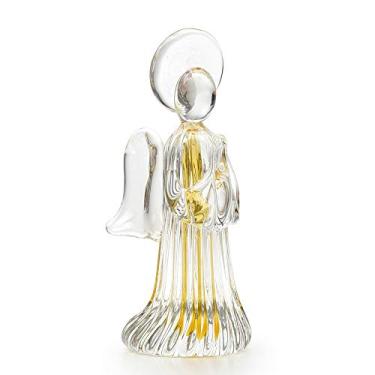 Imagem de Anjinho Frisado Âmbar Murano Cristais Cadoro