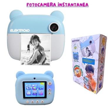 Imagem de CAMERA DIGITAL INSTANTANEA IMPRIME FOTOS REGISTRA VIDEO JOGUINHOS ELEKTROID (Rosa)
