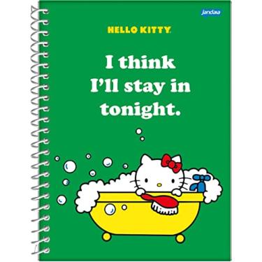 Imagem de Caderno Espiral College CD 10 Matérias 160 Fls Hello Kitty Verde Jandaia