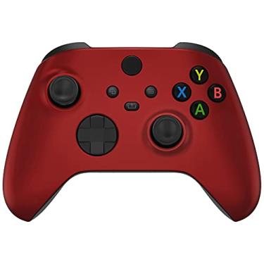Imagem de eXtremeRate Scarlet Red Replacement Shell for Xbox Series X & S Controller - Personalized Upgrade - Soft Touch Grip Custom Gaming Case Faceplate for Xbox Core Controller