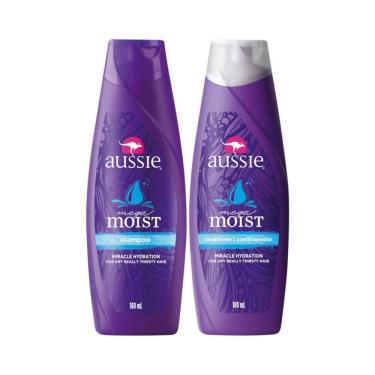 Imagem de Kit Aussie Moist Shampoo 180Ml + Condicionador 180Ml