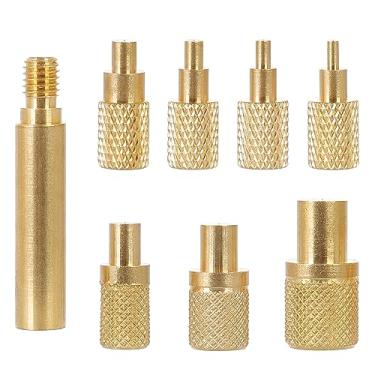 Imagem de HanTof 8 peças de pontas de inserção de calor compatíveis com ferros de solda T18 ST 900M FX888D FX600 WLC100. Ferramenta de inserções roscadas M2, M2.5, M3, M4, M5, M6, M8 para conectar peças