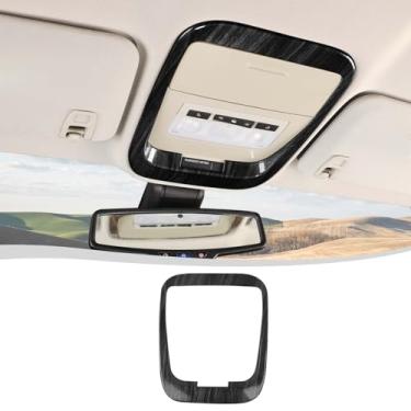 Imagem de Voodonala Para Chevy Colorado 2011-2022 Tampa do painel da lâmpada de leitura do teto central compatível com Chevrolet Colorado 2011-2022 (1 peça, madeira preta)