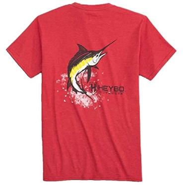 Imagem de Heybo Camiseta Inshore Lures SS Coral, Urze vermelha, XXG