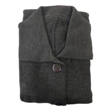 Imagem de Sobretudo Feminino Manga Longa Lã Premium Botão Bolso Quente-Feminino