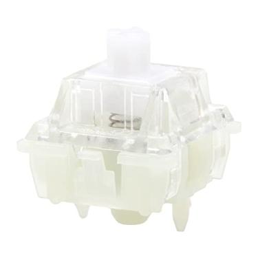 Imagem de KPREPUBLIC Interruptor tátil claro Cherry MX Ergo - 5 pinos SMD RGB 40 g 55 g, lubrificado de fábrica (branco leitoso) x90