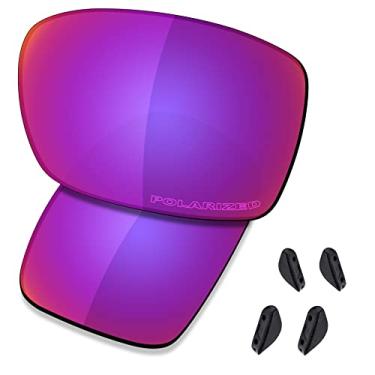 Imagem de SAUCER Lentes de substituição premium para óculos de sol Oakley Turbine OO9263 High Defense – Sol da meia-noite polarizado