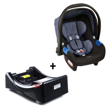 Imagem de Conjunto Bebê Conforto com Base para Carro Burigotto Touring X de 0 até 13 Kg Azul Mesc...