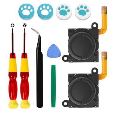 Imagem de 2pcs Replacement Hall Effect Joystick for Nintendo Switch/Switch OLED Model/Switch Lite Joy-Con Controller, Thumb Stick Analog Drift Repair Kit Y1.5 / +1.5 Screwdriver/Pry Fix Tools
