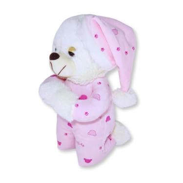 Imagem de Urso de Pelúcia Que RezaFofy Toys BBL884XL-1A Grande Rosa