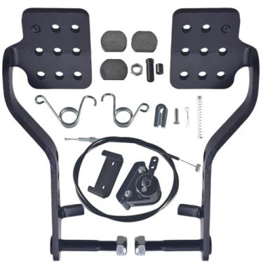 Imagem de Cabo de freio atualizado de 142 cm e pedais de acelerador de freio Molas de retorno Pastilhas de freio adequadas para Predator 212cc 196cc 6,5Hp para Honda GX160 Manco 9598 9597 para Airheart MB-1 ASW