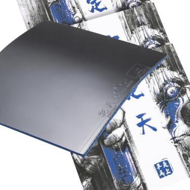 Imagem de KUUBEELAA Borracha de pingue-pongue, capa de borracha de tênis de mesa, substituição de borracha de pingue-pongue, borracha de esponja azul profissional de nível de competição, especialmente