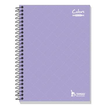 Imagem de Caderno Espiral 1/4 Capa Dura Lilas 96 Folhas